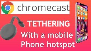 Chromecast without home WiFi. Use you mobile phones data plan. Netflix Prime.