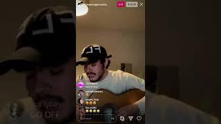 Rex Orange County singing untitled on Instagram live 