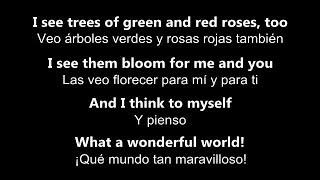  What A Wonderful World  ¡Qué Mundo Tan Maravillosoby Louis Armstrong-Letra en inglés y español