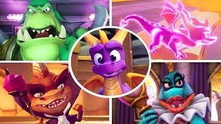 Spyro Reignited Trilogy - All Final Bosses & Endings