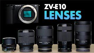 Sony ZV-E10 My FAVORITE Lenses and When I Use