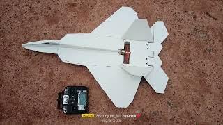 F-22 Raptor flight test  home made rc plane MrRGcreation