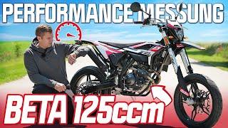 BETA 125CCM 2023 RR MOTARD NEUER MOTOR PERFORMANCE MESSUNG