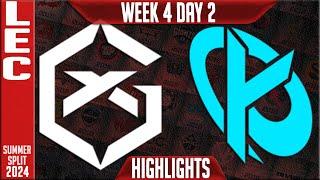 GX vs KC Highlights  LEC W4D2 Summer 2024  GiantX vs Karmine Corp Week 4 Day 2