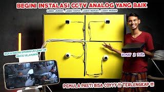 CARA MEMASANG CCTV ANALOG SAMPAI ONLINE MUDAH & MURAH TERLENGKAP  PEMULA 