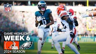 Cleveland Browns vs. Philadelphia Eagles  2024 Week 6 Game Highlights