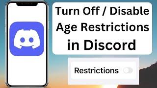 How to Turn Off Age Restriction on Discord iPhone  iOS  2023