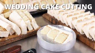 How to cut a wedding cake like a PRO    Cake Decorating For Beginners 