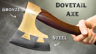 Making a bronze hatchet with a steel blade - Dovetail Axe