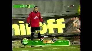 ЦСКА Москва 2-0 Партизан Белград. 18 финала Кубка УЕФА 20042005. Обзор ответного матча