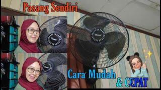 Cara Memasang Kipas Angin Dinding  Unboxing & Review Kipas Angin Cosmos 16 Inch