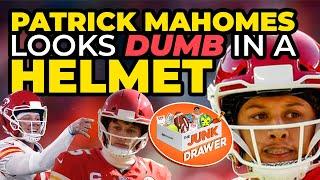 Patrick Mahomes Looks Dumb In A Helmet