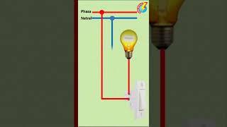 Cara pemasangan saklar tunggal #listrik #saklartunggal #instalasilistrik #electric #lampu #saklar