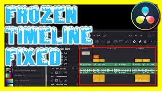 DaVinci Resolve Frozen Timeline FIXED