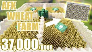 Efficient Auto Wheat Farm Minecraft 1.18 Wheat Carrot Potato Beetroot ALL WORK  Tutorial