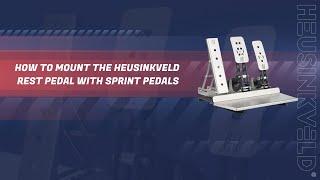 Heusinkveld Engineering How to mount the Rest Pedal on the Sprint Baseplate