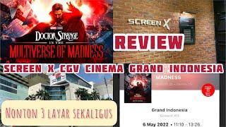 NONTON DOCTOR STRANGE MULTIVERSE OF MADNESS SCREEN X CGV CINEMA DI GRAND INDONESIA  REVIEW SCREEN X