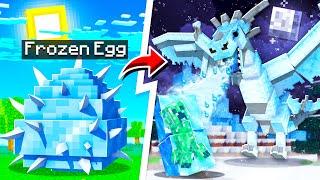 HATCHING AN ICE DRAGON IN MINECRAFT powerful