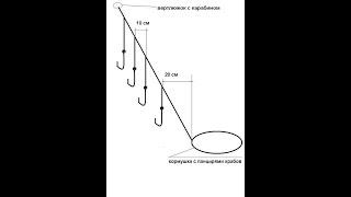 Монтаж донки для ловли красноперки воблы тарани