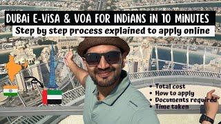 Dubai Tourist visa process for Indians explained in 10 minutes  Step by step