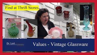 Valuing Antique & Vintage Glassware - Vases Crystal Ruby Red Pitchers & Bowls by Dr. Lori