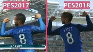 PES 2018  Pro Evolution Soccer 2018 Beta vs. PES 2017 Graphics Comparison