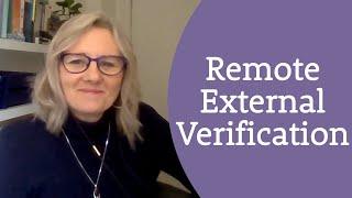 Remote External Verification a tutors experience