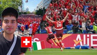 SCHWEIZ FEIERT+Fanmarsch SCHWEIZ vs ITALIEN  EM-Stadionvlog