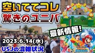 【USJ平日でも100分は当たり前‼︎】今のパークは驚きの連続でした...夏イベント最新情報解禁‼︎注意点もご紹介‼︎2023年6月14日水曜日、ユニバーサルスタジオジャパンの様子