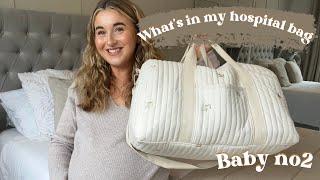 WHAT’S IN MINE AND BABY’S HOSPITAL BAG  SECOND TIME MUM  UK