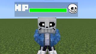 Sans Testing 1  Minecraft Undertale Addon BEPE