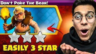 easiest way to 3 star DONT POKE THE BEAR CHALLENGE in Clash of Clans