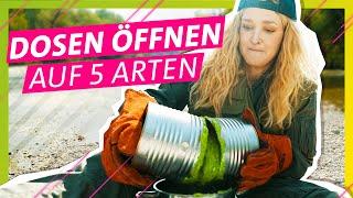 Konserven öffnen ohne Dosenöffner  Das schaffst du nie