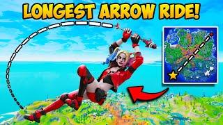 *WORLD RECORD* LONGEST ARROW RIDE EVER 4202M - Fortnite Funny Fails and WTF Moments 1248