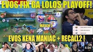 EVOS FIX GA LOLOS PLAY-OFF‼️REACTION STREAMER LIAT EVOS DIBANTAI  ALTER EGO vs EVOS GAME 2 MPL ID