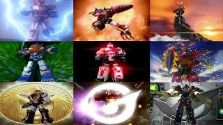 All Primary Megazords Transformations  Mighty Morphin - Beast Morphers