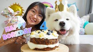 My Dog Got The Best Birthday Surprise Ever With DIY Dog Birthday Cake Recipe