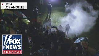 LAPD arrives at UCLA campus after anti-Israel protests turn violent