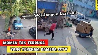 Lupa Tarik Rem Tangan Mobil Masuk Selokan️️ Momen Kocak Yang Terekam CCTV