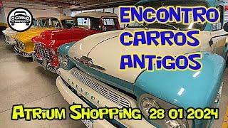 Encontro Carros Antigos no Atrium Shopping em Santo Andre SP  Muitos carros incriveis dia 28012024