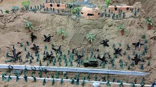 Army MenGrey army bunkers assault plastic army men stopmotion