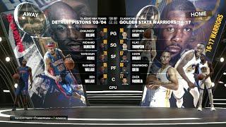 NBA 2K24 - 2004 Detroit Pistons @ 2017 Golden State Warriors - Game 5 Best of 7