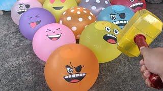 Waoow.. Popping balloons meletus balon air lucu mendapatkan hadiah