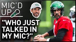 Micd Up Aaron Rodgers Has Time For Everyone At Jets-Bucs Joint Practice