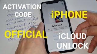 Official iCloud Lock Unlock with Activation Code for iPhone 5678X111213 Any iOS 1000% Success