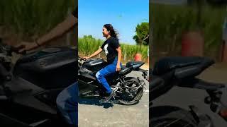 desi girl   indian girls riders    girls  riding  girls riding bike in india  girls #shorts