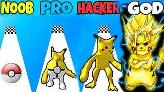 Pokeyball Run in NOOB vs PRO vs HACKER vs GOD Level 74 - 96