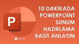 POWERPOİNT İLE BASİT SUNUM HAZIRLAMA  POWERPOİNT NASIL KULLANILIR? SLAYT YAPIMI