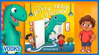 How to Potty Train a Dinosuar  Animated Read Aloud Kids Book  Vooks Narrated Storybooks