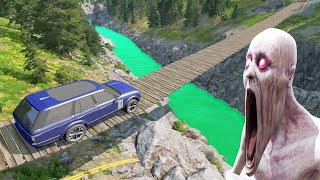 Escape From The Shy Guy SCP-096  Cars vs Log Bridge  BeamNG Drive #18